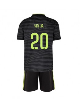 Real Madrid Vinicius Junior #20 Ausweichtrikot für Kinder 2022-23 Kurzarm (+ Kurze Hosen)